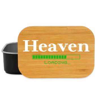 Heaven Loading -  christlich - Lunch Box - Schwarz - Vorne