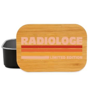 Radiologe Radiologin Radiologie Röntgenarzt - Lunch Box - Schwarz - Vorne