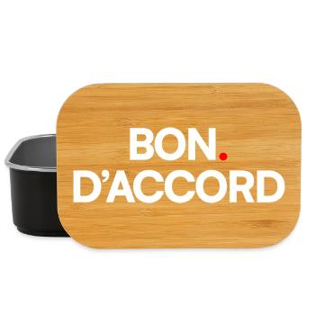 GUT. STIMME ZU | Minimalistisches Design, subtiler Humor - Lunch Box - Schwarz - Vorne