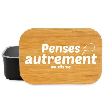 Penses autrement autisme - Boîte à goûter - noir - Devant