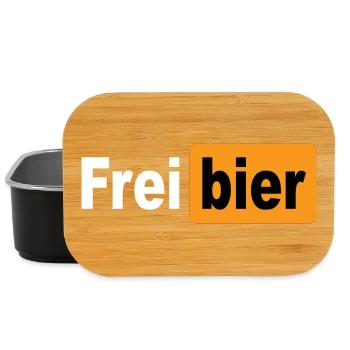 FREIBIER - Lunch Box - Schwarz - Vorne