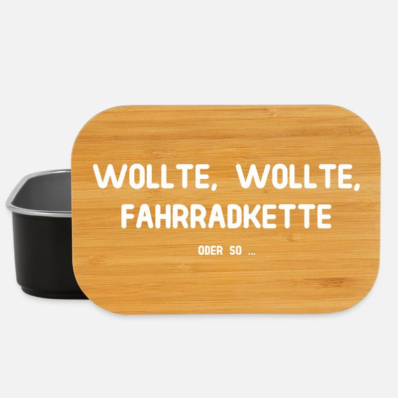 Wollte Wollte Fahrradkette - Oder so ... - Lunch Box - Schwarz