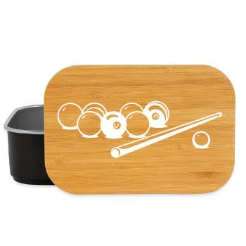 Billardkugeln Zeichnung - Lunch Box - Schwarz - Vorne