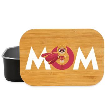 Superheldin Mama Empowerment Design - Lunch Box - Schwarz - Vorne