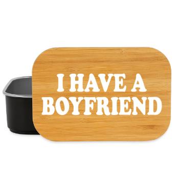 I have a boyfriend - Lunch Box - black - Front