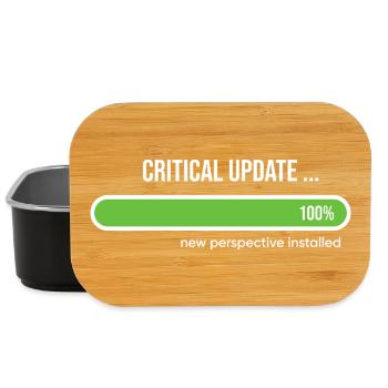 Wichtiges Update Neue Perspektive installiert - Lunch Box - Schwarz - Vorne