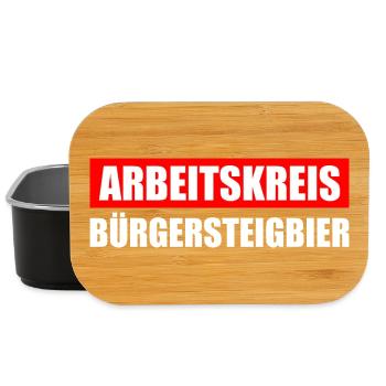 Arbeitskreis Bürgersteigbier Ortskontrollfahrt OKF - Lunch Box - Schwarz - Vorne