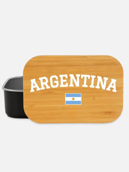 Argentinien Flagge Design Weiss - Lunch Box - Schwarz