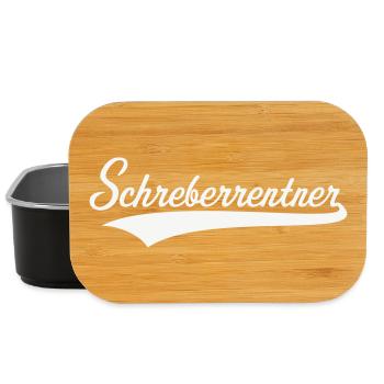Schreberrentner (Rentner / Schrebergärtner / W) - Lunch Box - Schwarz - Vorne