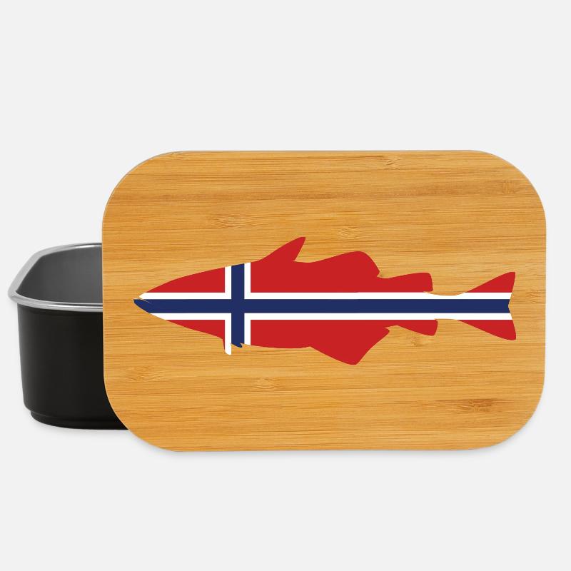 Pollack Norway pour les pêcheurs qui pêchent dans le fjord - Boîte à goûter - noir