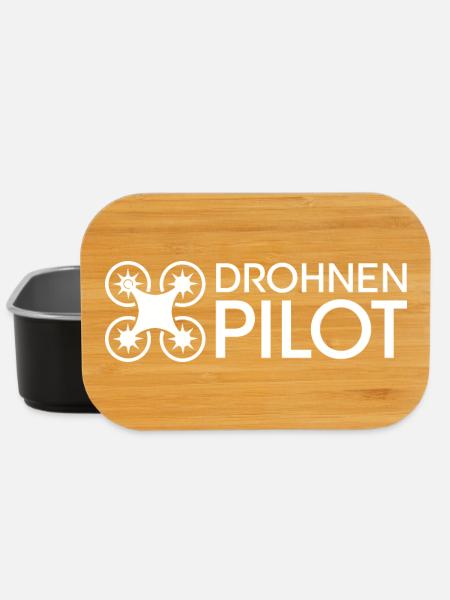 Drohnenpilot fliegen Logo Team Rotor Symbol icon - Lunch Box - Schwarz