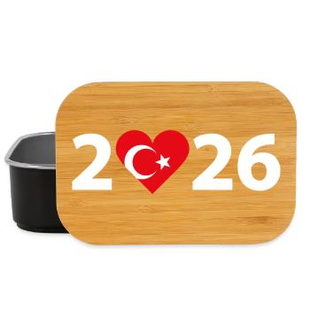 I love Turkey 2026, holidays in Turkey 2026 - Lunch Box - black - Front