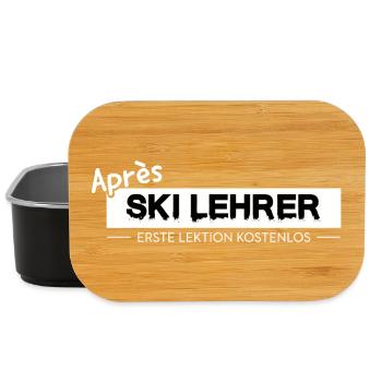 Après Ski Instructor Design Skiing Party Austria - Lunch Box - black - Front