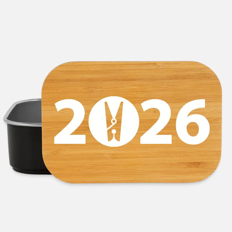 Clothespin, laundry 2026 - Lunch Box - black