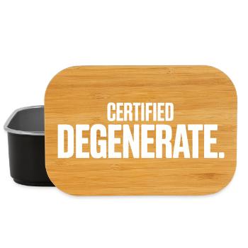 Certified Degenerate - Funny Gen Alpha Memes - Lunch Box - black - Front