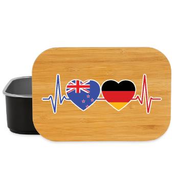 New Zealand Germany New Zealander German - Lunch Box - black - Front