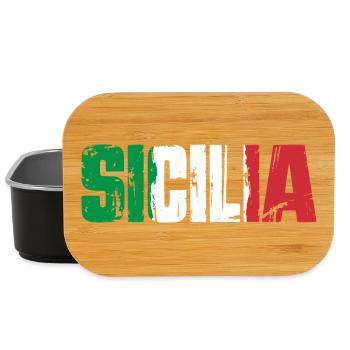 Sicilia Italien Insel Sizilien - Lunch Box - Schwarz - Vorne