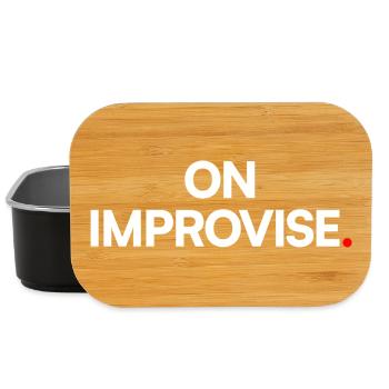We improvise - Lunch Box - black - Front