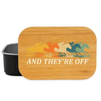 Und sie sind vom Pferderenn-Derby-Fan - Lunch Box - Schwarz - Vorne