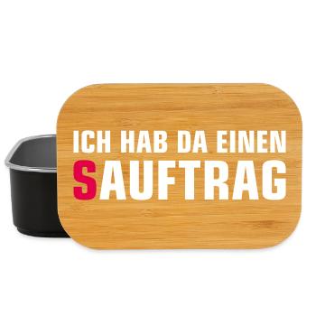Single Status Minimalist T-Shirt - Lunch Box - Schwarz - Vorne