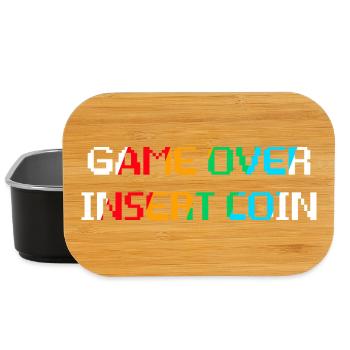 Game Over Insert Coin (dark) - Lunch Box - black - Front