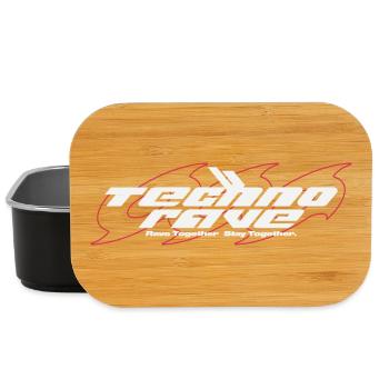 TECHNO RAVE | rave together stay togehter - Lunch Box - Schwarz - Vorne