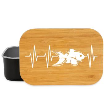 Pulse Poisson Poissons Animaux Icône Logo Équipe - Boîte à goûter - noir - Devant