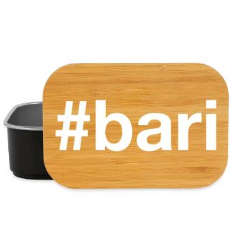 Bari Italia Italien Hashtag - Lunch Box - Schwarz - Vorne