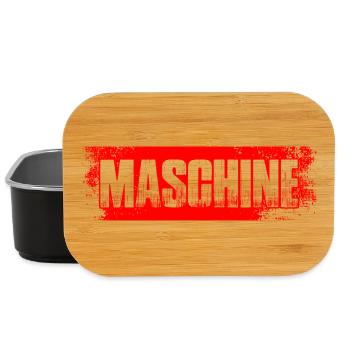 Maschine Bodybuilding Bodybuilder Gym Kraftsport - Lunch Box - Schwarz - Vorne