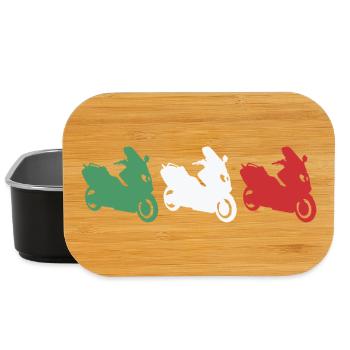 Italie Scooter Motorcycle - Boîte à goûter - noir - Devant