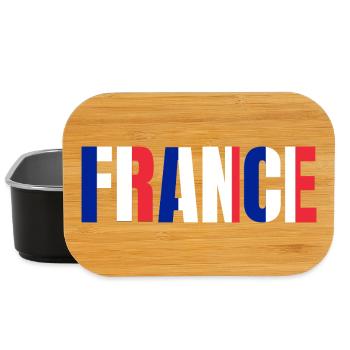 Flag France - Lunch Box - black - Front