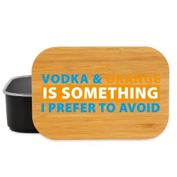 Vodka & Orange ist etwas, das ich lieber meide - Lunch Box - Schwarz - Vorne