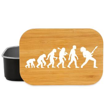 Guitarist Evolution Rock and Metal Musician - Lunch Box - black - Front