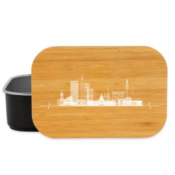 Urban Skyline Heartbeat - Lunch Box - black - Front