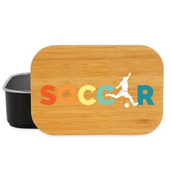 retro soccer Team Logo Mannschaft vintage icon - Lunch Box - Schwarz - Vorne