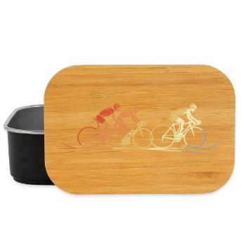 Cyclistes d’époque - Boîte à goûter - noir - Devant