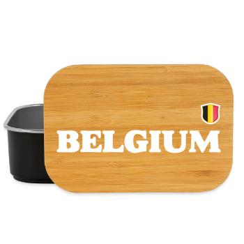 Drapeau de la Belgique - Boîte à goûter - noir - Devant
