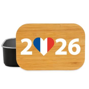 I love France 2026, holidays in France 2026 - Lunch Box - black - Front