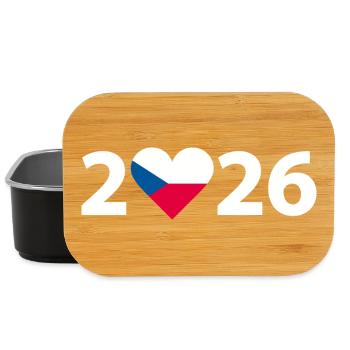 I love Tschechien 2026, Urlaub in Tschechien 2026 - Lunch Box - Schwarz - Vorne