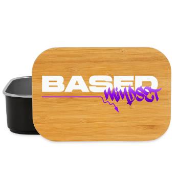 Based Mindset – Streetwear Graffiti Mentality - Lunch Box - Schwarz - Vorne