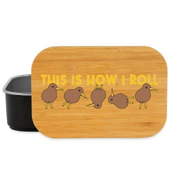 So mache ich Kiwi-Vogel Neuseeland - Lunch Box - Schwarz - Vorne