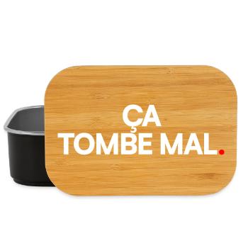 Ça tombe mal - Boîte à goûter - noir - Devant