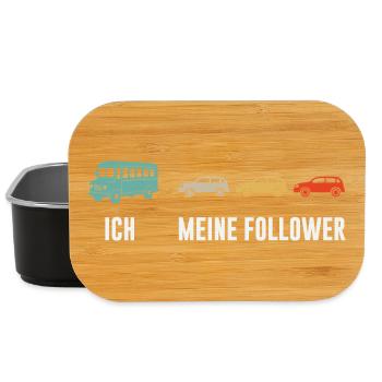 Busfahrer Und Meine Follower - Lunch Box - Schwarz - Vorne