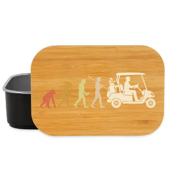 Golf Cart Evolution Cadeau drôle pour golfeur - Boîte à goûter - noir - Devant