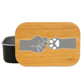 Hund Mensch Ghetto Fist - Lunch Box - Schwarz - Vorne