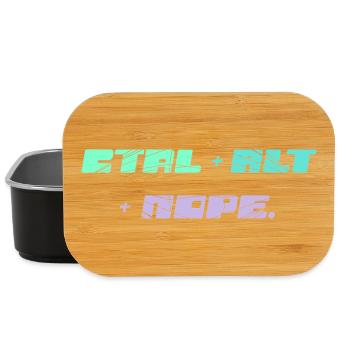 CTRL ALT NOPE - IT Motiv - Lunch Box - Schwarz - Vorne