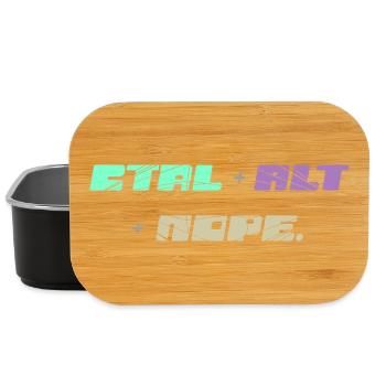 CTRL ALT Nope - Lunch Box - Schwarz - Vorne