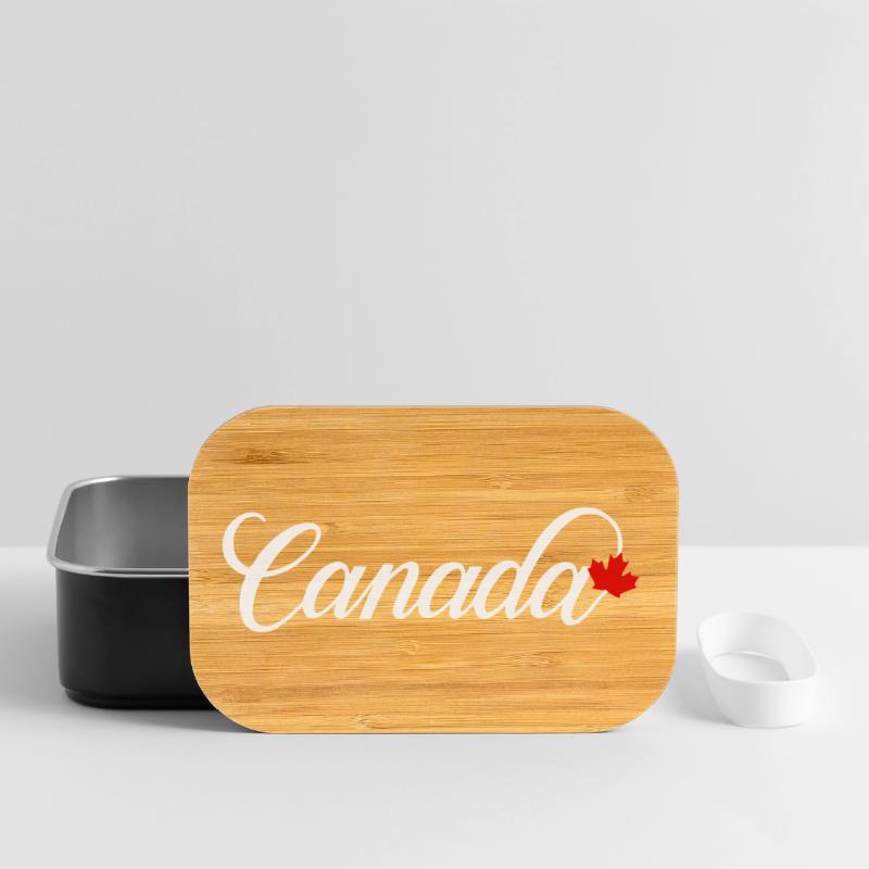 Canada Script with Maple Leaf Lunch Box