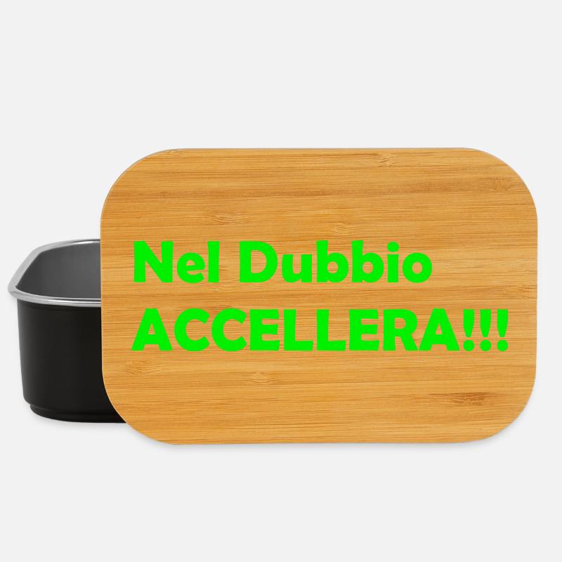 Nel_Dubbio_Accellera!!! - Lunch Box - black