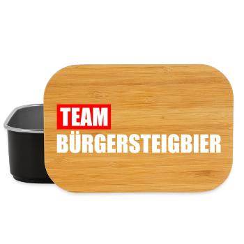Team Bürgersteigbier Ortskontrollfahrt OKF - Lunch Box - Schwarz - Vorne